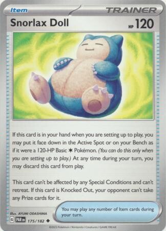 SJ Snorlax Doll - 175/182 - Uncommon Scarlet &amp; Violet: Paradox Rift Singles