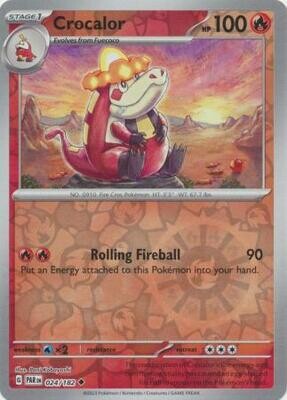 Crocalor - 024/182 - Uncommon Reverse Holo
Scarlet &amp; Violet: Paradox Rift Reverse Holo Singles
