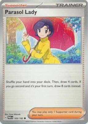 Parasol Lady - 169/182 - Common Scarlet &amp; Violet: Paradox Rift Singles
