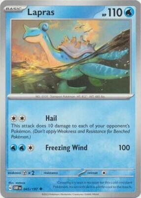 Lapras - 045/197 - Uncommon Obsidian Flames Singles