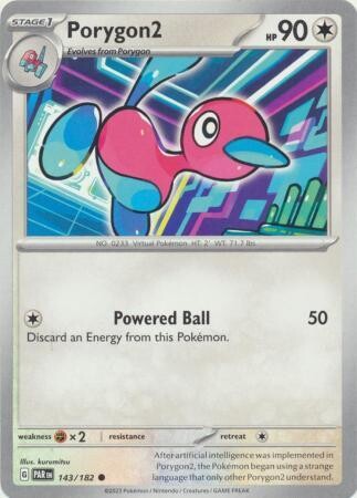 Porygon2 - 143/182 - Common Scarlet &amp; Violet: Paradox Rift Singles