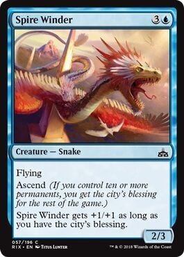 Spire Winder 057/196 Rivals of Ixalan Singles