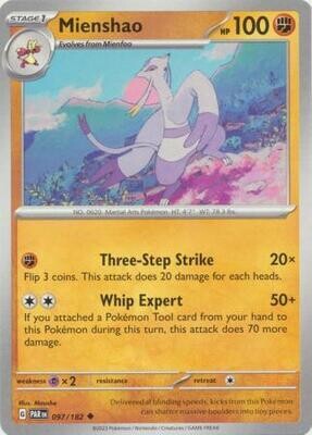 Mienshao - 097/182 - Uncommon Scarlet &amp; Violet: Paradox Rift Singles (Español)