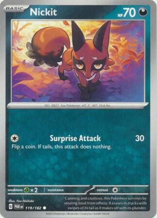 Nickit - 119/182 - Common Scarlet &amp; Violet: Paradox Rift Singles