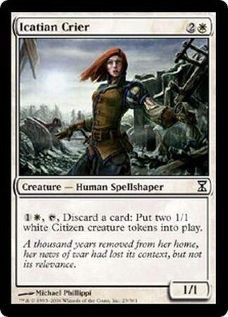 Icatian Crier 23/301 - Time Spiral Singles