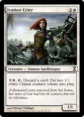 Icatian Crier 23/301 - Time Spiral Singles