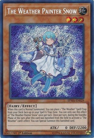 SH The Weather Painter Snow - SPWA-EN029 - Secret Rare 1st Edition
Spirit Warriors Singles