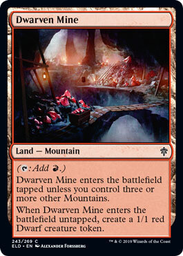 Dwarven Mine 243/269 Throne of Eldraine Singles