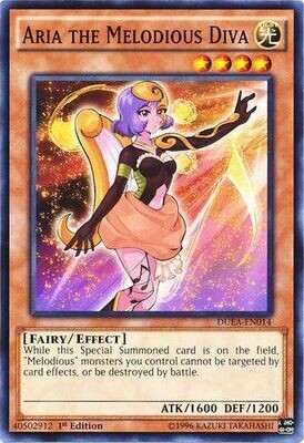 Aria the Melodious Diva - DUEA-EN014 - Common 1st Edition Duelist Alliance 1st Edition Singles (espanol)