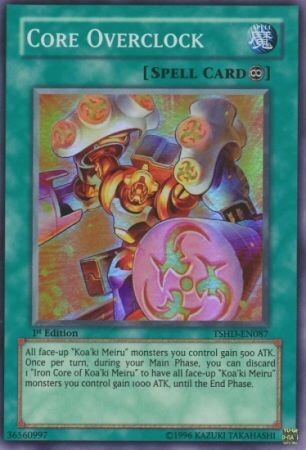 Core Overclock - TSHD-EN087 - Super Rare 1st Edition The Shining Darkness [TSHD] 1st Edition Singles
