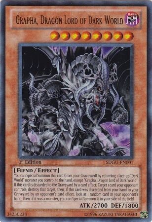 SJ Grapha, Dragon Lord of Dark World - SDGU-EN001 - Ultra Rare 1st Edition
Structure Deck: Gates of the Underworld 1st Edition Singles
