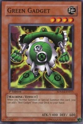 Green Gadget - SDMM-EN015 - Common 1st Edition Structure Deck: Machina Mayhem 1st Edition Singles