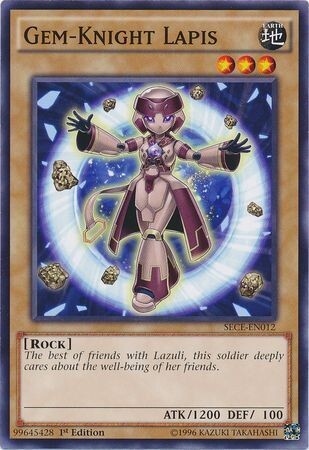 Gem-Knight Lapis - SECE-EN012 - Common 1st Edition Secrets of Eternity (SECE) 1st Edition Singles