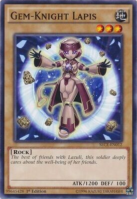 Gem-Knight Lapis - SECE-EN012 - Common 1st Edition Secrets of Eternity (SECE) 1st Edition Singles