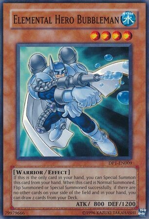 Elemental Hero Bubbleman - DP1-EN009 - Common Unlimited Duelist Pack: Jaden Yuki 1 Unlimited Singles