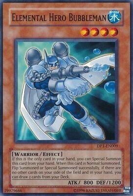 Elemental Hero Bubbleman - DP1-EN009 - Common Unlimited Duelist Pack: Jaden Yuki 1 Unlimited Singles