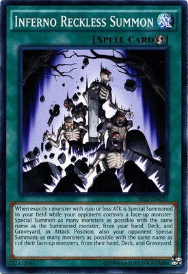 Inferno Reckless Summon - SR03-EN030 - Common Unlimited Structure Deck: Machine Reactor Unlimited Singles