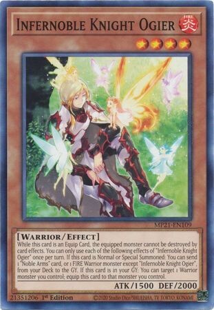 Infernoble Knight Ogier - MP21-EN109 - Common 1st Edition 2021 Mega-Tin: Ancient Battles 1st Edition Singles