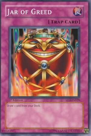 SJ Jar of Greed - SD3-EN029 - Common 1st Edition Structure Deck: Blaze of Destruction 1st Edition Singles