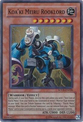 Koa&#39;ki Meiru Rooklord - SOVR-EN028 - Super Rare Unlimited
Stardust Overdrive [SOVR] Unlimited Singles