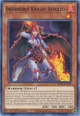 Infernoble Knight Astolfo - MP21-EN108 - Common 1st Edition 2021 Mega-Tin: Ancient Battles 1st Edition Singles