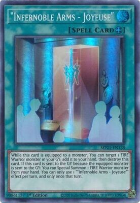 Infernoble Arms - Joyeuse - MP21-EN138 - Super Rare 1st Edition 2021 Mega-Tin: Ancient Battles 1st Edition Singles
