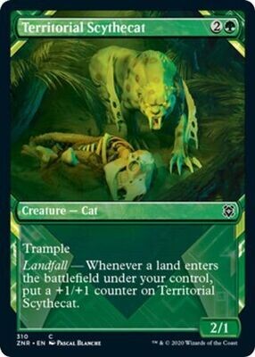 Territorial Scythecat 310 - Alternate Art Showcase Zendikar Rising Collector Booster Singles