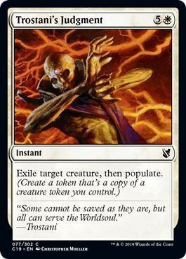 Trostani&#39;s Judgment 077/302
Commander 2019 Singles