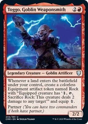 Toggo, Goblin Weaponsmith 204/361
Commander Legends Singles