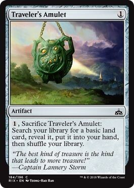 Traveler&#39;s Amulet 184/196 Rivals of Ixalan Singles (Español)