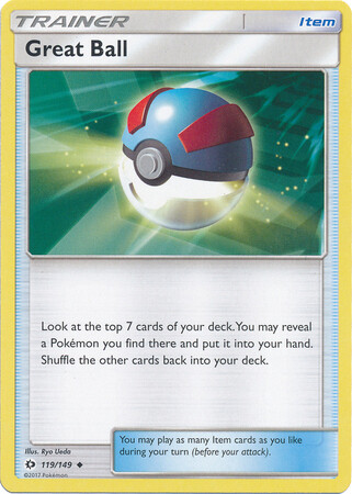 Great Ball - 119/149 - Uncommon Sun &amp; Moon (Base Set) Singles *Espanol*