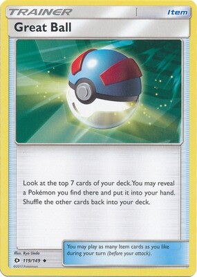 Great Ball - 119/149 - Uncommon
Sun &amp; Moon (Base Set) Singles