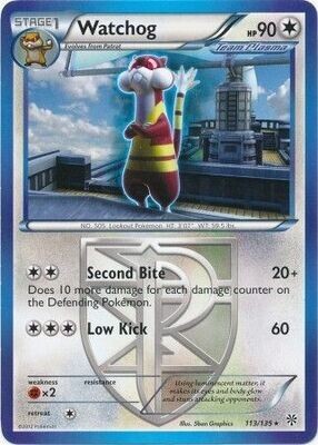 Watchog - 113/135 - Rare
Black &amp; White 8: Plasma Storm Singles