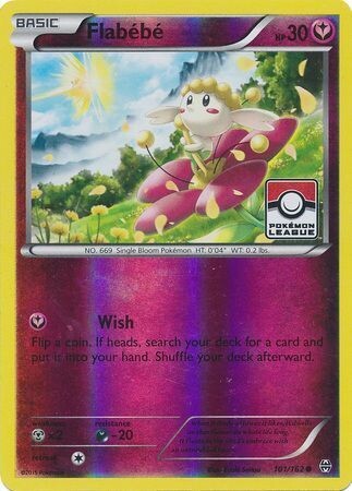 Flabebe - 101/162 - League Promo Pokemon Championship/League/Organized Play Promos