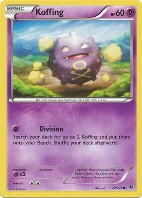 Koffing - 27/124 - Common
XY: Fates Collide Singles