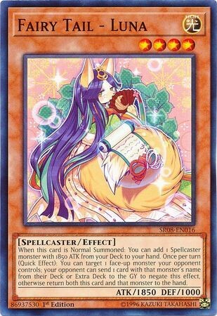 Fairy Tail - Luna - SR08-EN016 - Common 1st Edition Structure Deck: Order of the Spellcasters Singles (español)
