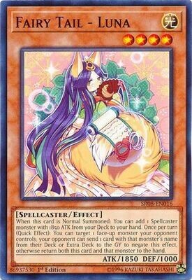 Fairy Tail - Luna - SR08-EN016 - Common 1st Edition Structure Deck: Order of the Spellcasters Singles (español)