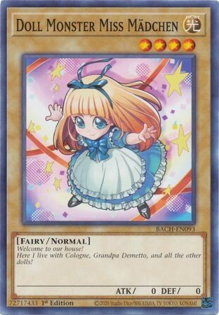 Doll Monster Miss M\303\203\342\202\254dchen - BACH-EN093 - Common 1st Edition Battle of Chaos 1st Edition Singles