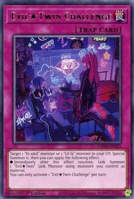 Evil Twin Challenge - GEIM-EN021 - Rare 1st Edition Genesis Impact [GEIM] 1st Edition Singles (espanol)