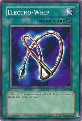 Electro-Whip (Spell) - LOB-093 - Common Unlimited
Legend Of Blue Eyes White Dragon [LOB] Unlimited Singles