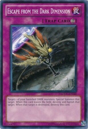 Escape from the Dark Dimension - SDDC-EN040 - Common Unlimited Structure Deck: Dragons Collide Unlimited Singles