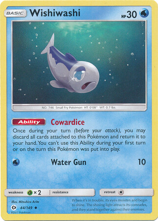 Wishiwashi - 44/149 - Uncommon
Sun &amp; Moon (Base Set) Singles