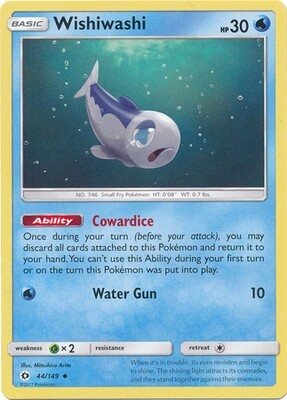 Wishiwashi - 44/149 - Uncommon
Sun &amp; Moon (Base Set) Singles