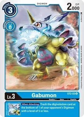 Gabumon - Starter Deck 02: Cocytus Blue (ST-2)
Starter Deck 02: Cocytus Blue