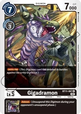 Gigadramon - Dimensional Phase (BT11)
Dimensional Phase