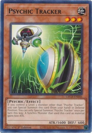 Psychic Tracker - GRCR-EN046 - Rare 1st Edition The Grand Creators 1st Edition Singles