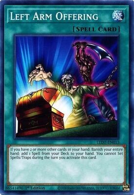 Left Arm Offering - LED7-EN013 - Common 1st Edition Legendary Duelists: Rage of Ra 1st Edition Singles (espanol)