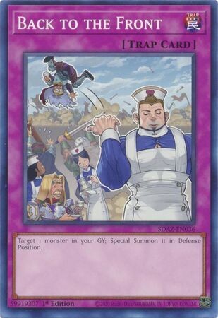 Back to the Front - SDAZ-EN036 - Common 1st Edition Structure Deck: Albaz Strike 1st Edition Singles