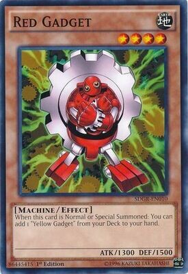Red Gadget - SDGR-EN010 - Common 1st Edition Structure Deck: Geargia Rampage SDGR 1st Edition Singles