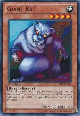Giant Rat - YS12-EN017 - Common 1st Edition Starter Deck: Xyz Symphony 1st Edition Singles